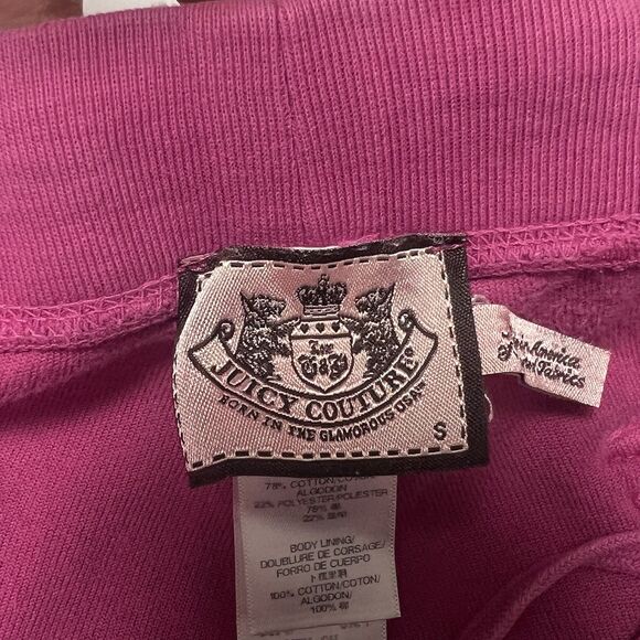 Juicy Couture Velour Sweat Track Pants Y2K Flared Back Pockets Pink Women’s S - Picture 9 of 10